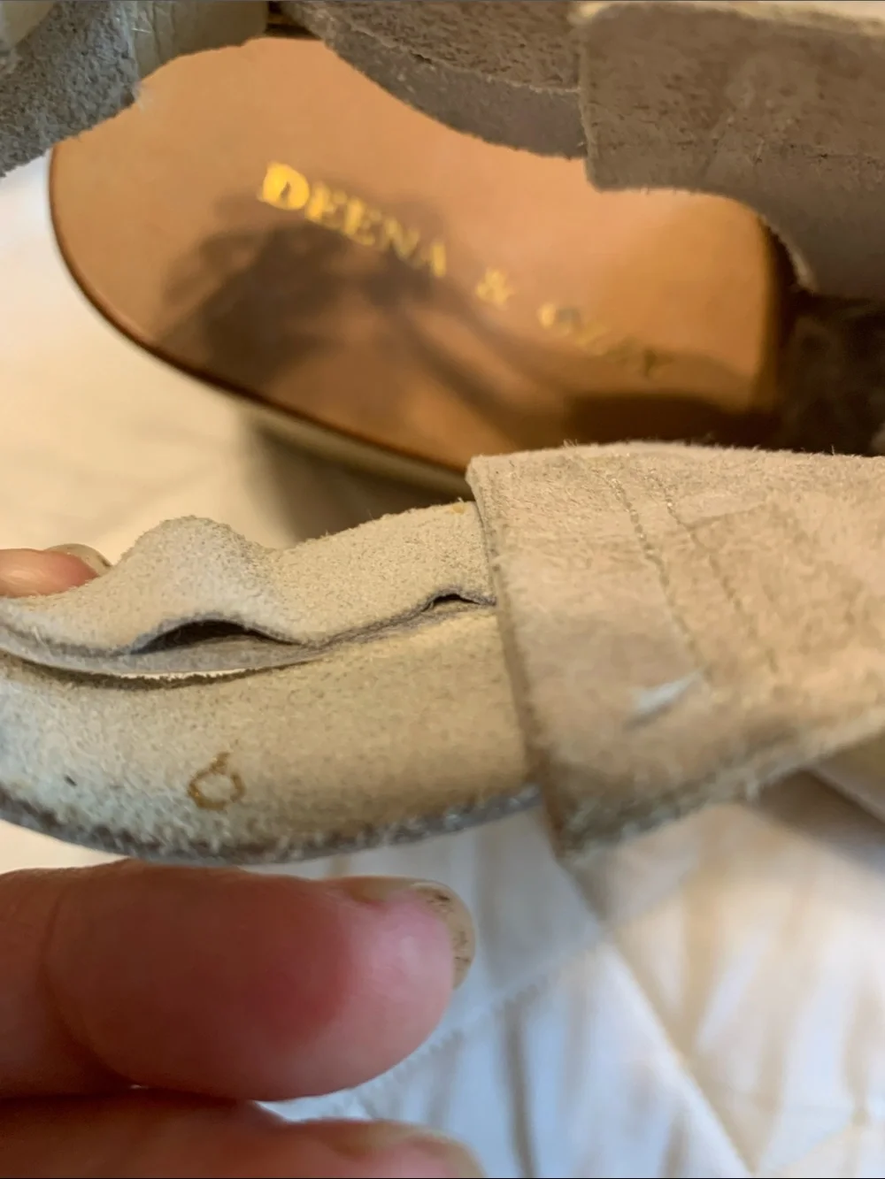 Urban Outfitters Cream Platform Wedge Sandals